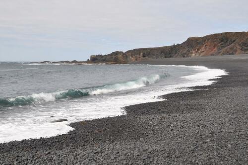 lava rock beach