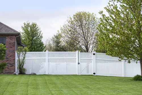 white fence