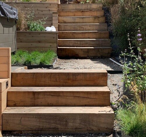 Eucalyptus Wood Stairs Milled by Arborist Now