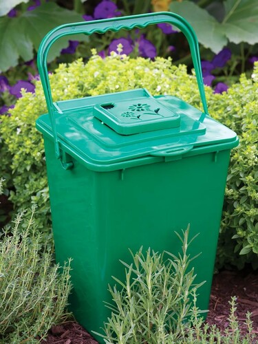 Green Compost Caddy for Kitchen and Garden Waste