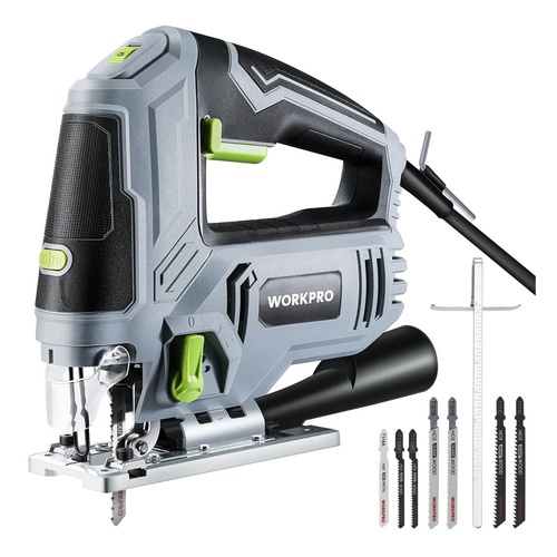 WORKPRO Jigsaw, 6.5AMP 850W Corded Electric Jig Saw Tool Kit