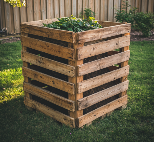 Wooden Compost Bin for Eco-Friendly Gardens