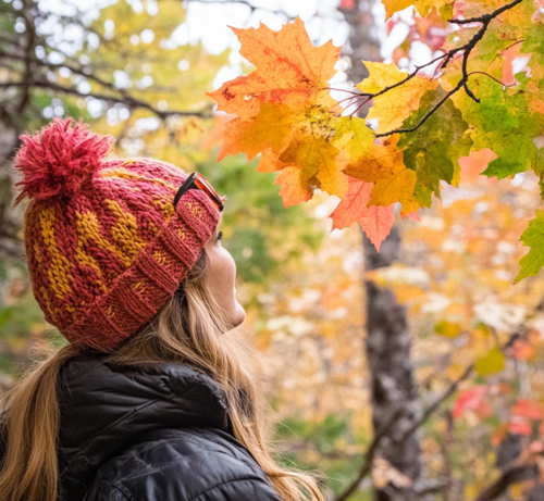 Enjoying Autumn Leaves