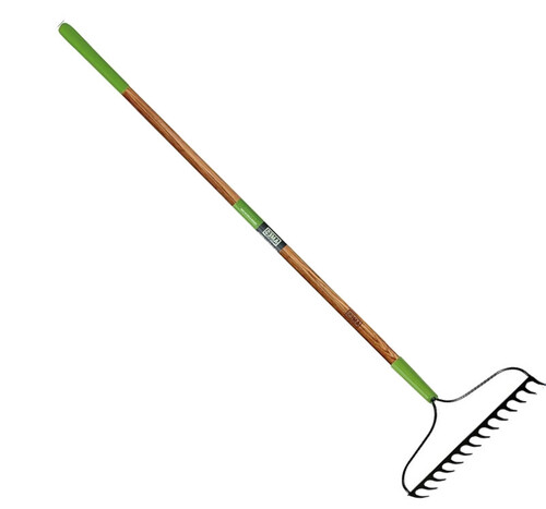 Durable Garden Rake with Wooden Handle