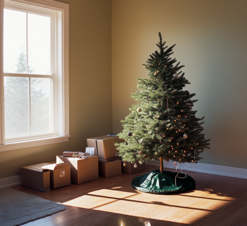 Simple Holiday Decor with a Christmas Tree