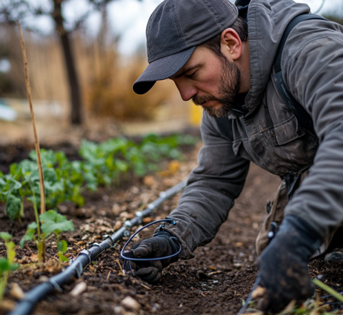 Setting Up Drip Irrigation for Winter Gardens