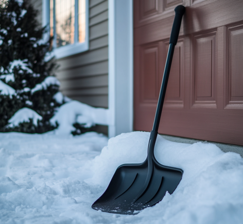 Snow Shovel Ready for Winter Chores