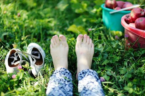barefoot grass