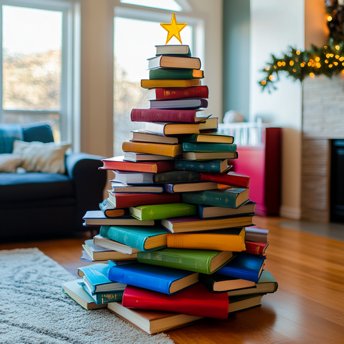 Creative Book Christmas Tree Idea