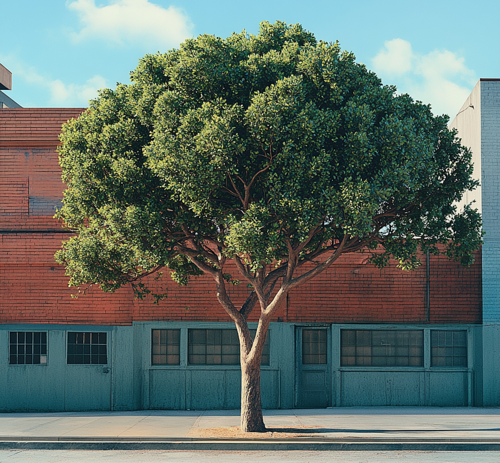 Bay Laurel Tree in Urban San Francisco Setting