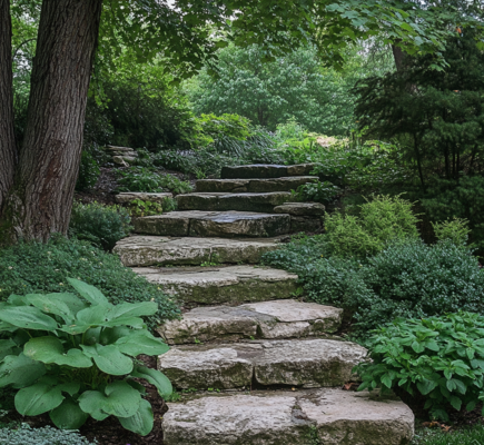 DIY: Building Rustic Stone Stairs for Your Hardscaping