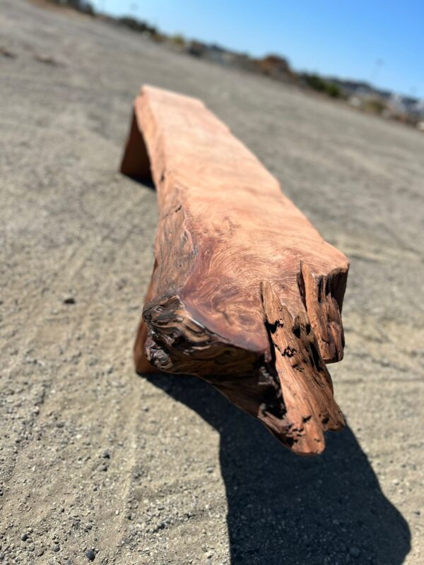 Redwood Old Growth Waterall Bench - Image 3