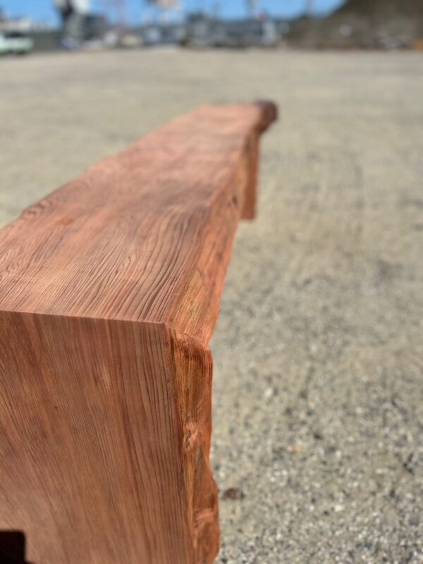 Redwood Old Growth Waterall Bench - Image 5
