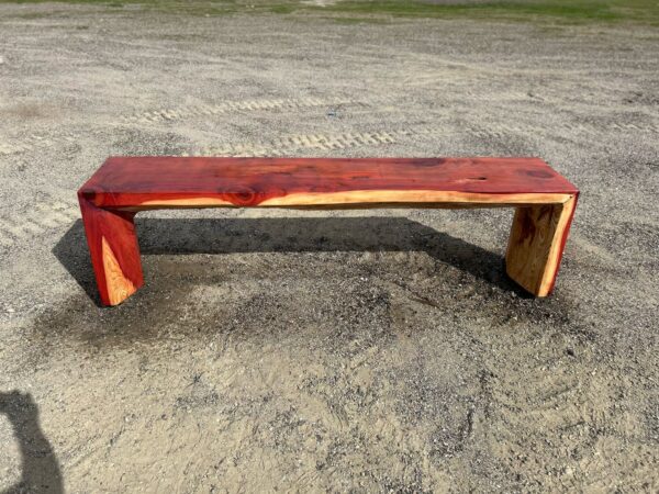 Redwood U Bench - Image 4
