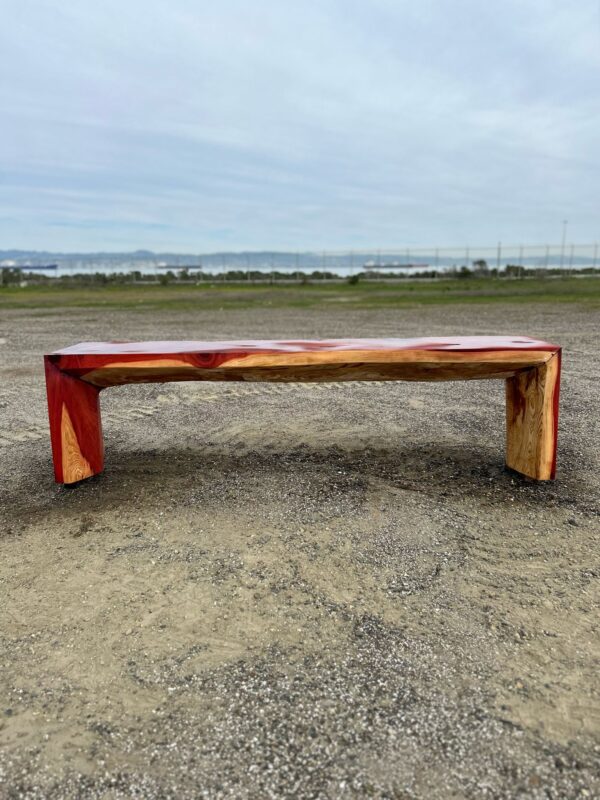 Redwood U Bench